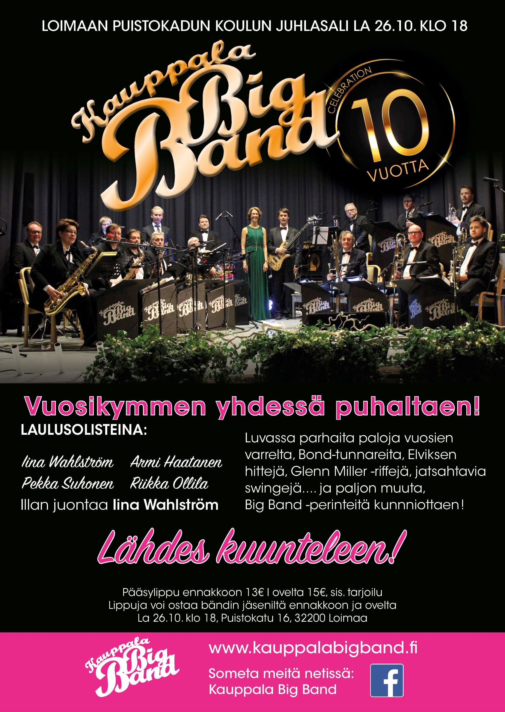 Kauppala Big Band 10v-juhlakonsertti