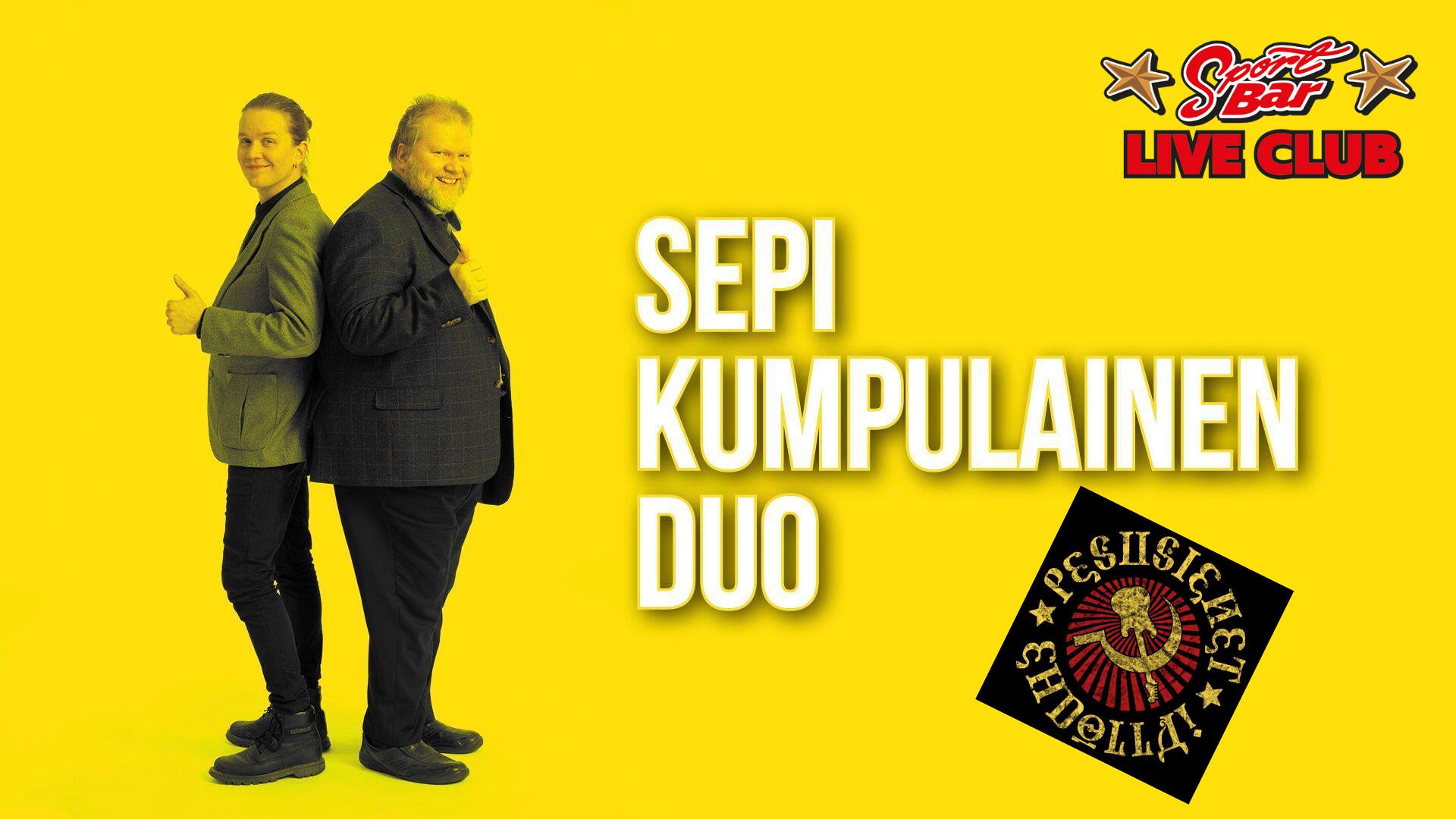 SportBar Live: Sepi Kumpulainen Duo + Pesusienet Ehdolla!