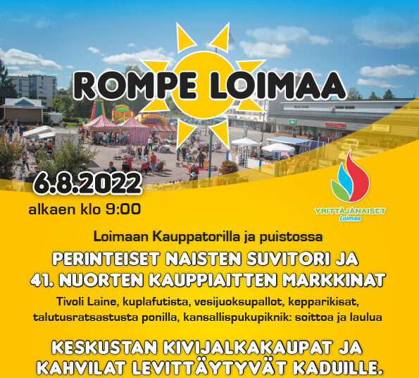 Rompe Loimaa-tapahtuma lauantaina 6.8.2022