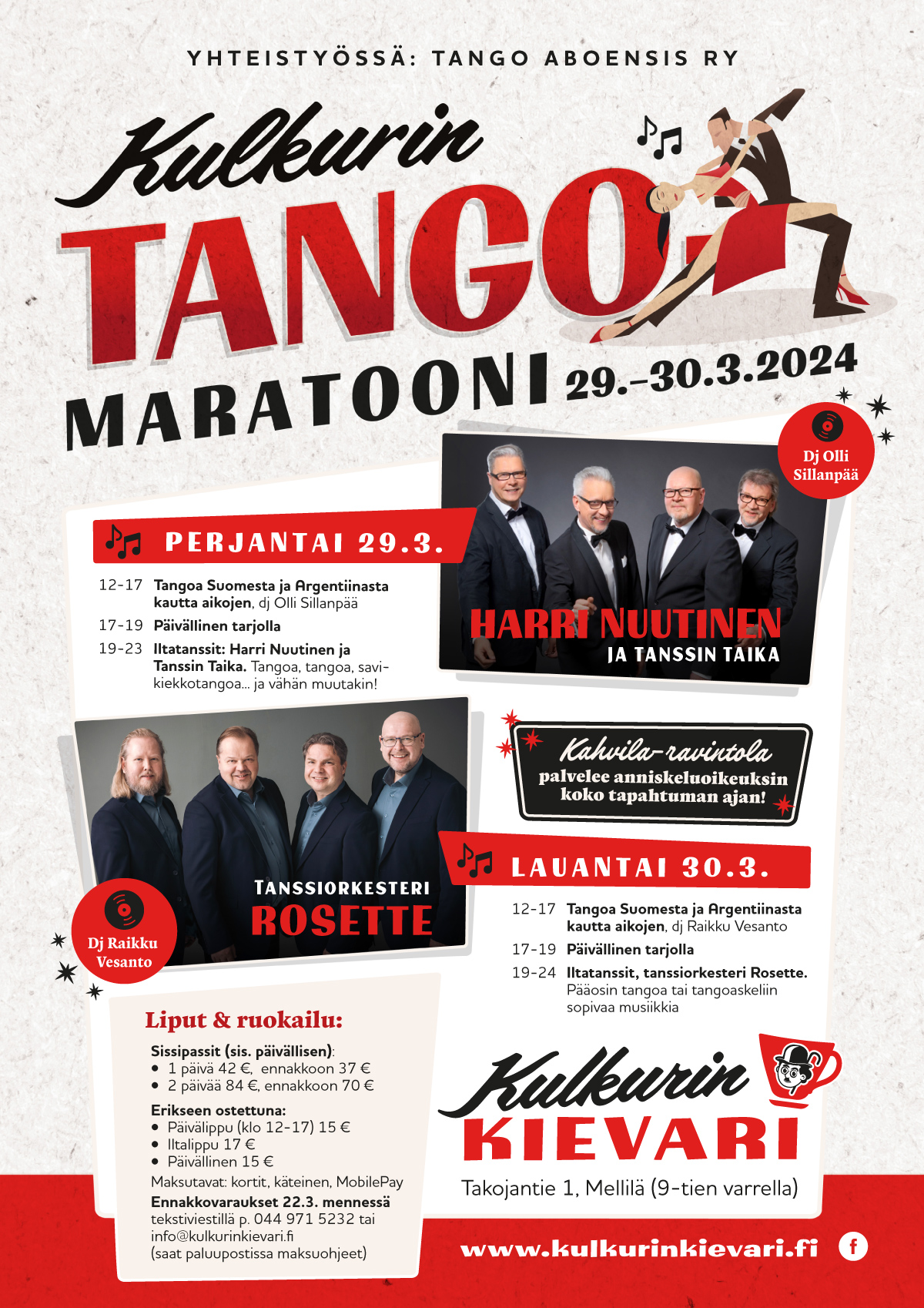 Kulkurin tangomarkkinat 29. - 30.3.2024