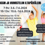 LNV iltapäiväleiri 10-13v 10.6.-14.6.2024